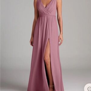 Elegant Mauve Evening Gown